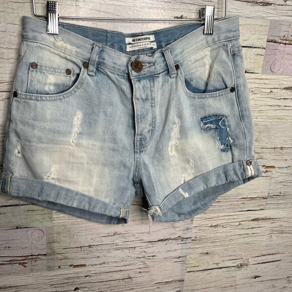 One Teaspon button fly charger  shorts size 25 - Picture 2 of 8